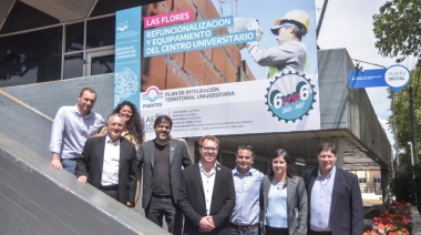 Las Flores: Bianco y Gelené firmaron convenio de adhesión al Plan Puentes