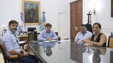 Kicillof recibió a la diputada Sánchez Jauregui y al secretario general de la UATRE