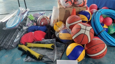 Tordillo: se entregaron kits deportivos a instituciones educativas