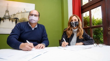Tordillo: Olivera firmó convenios con la presidenta del Consejo Nacional de Coordinación de Políticas Sociales