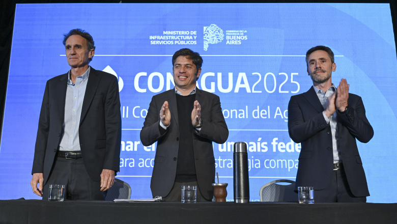 Mar del Plata: Kicillof encabezó el cierre del Congreso Nacional del Agua