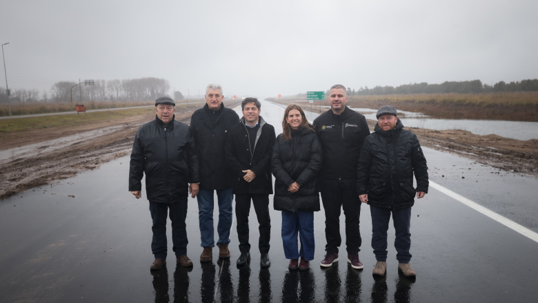 El gobernador Kicillof inauguró un nuevo tramo de las obras sobre la Ruta Provincial N°11