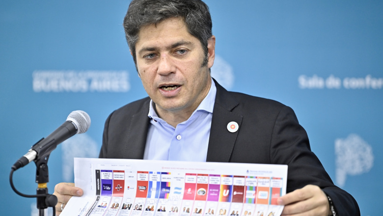 Axel Kicillof habló de los "engaños" de Javier Milei e hizo un instructivo de cómo votar