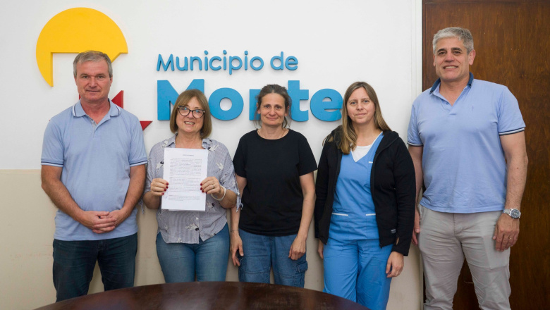 Monte: firma de convenio para la cesión de terreno a la asociación civil Lazoos