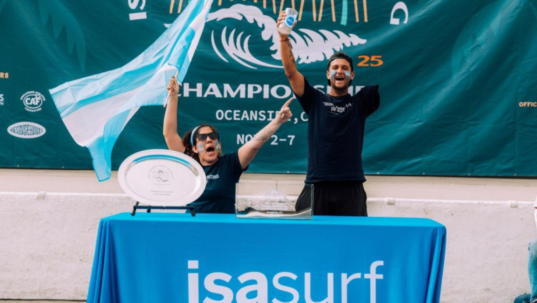 Iván Rohr representa a La Costa y a la Argentina en el Mundial de Surf Adaptado en California