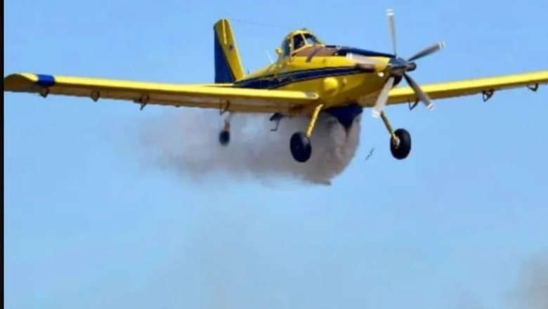 Villa Gesell: un incendio forestal en Mar Azul movilizó bomberos y un avión hidrante