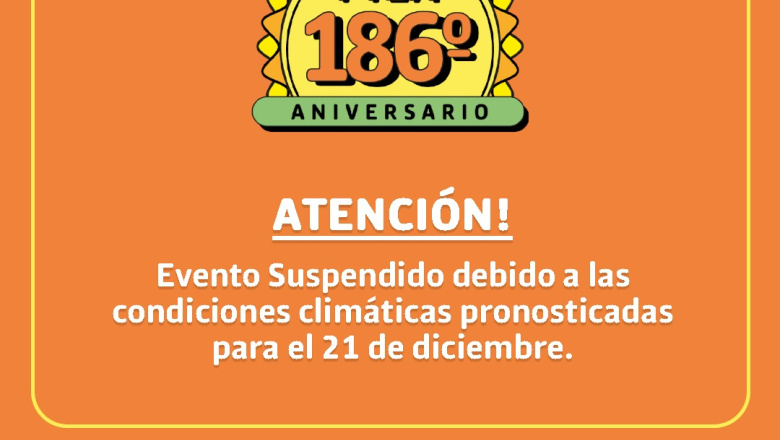 Pila: suspenden evento debido al alerta meteorológica