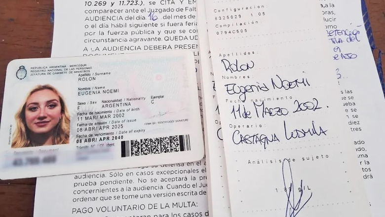 Las desventuras de la novia del TikToker de Milei en la Costa: borracha, estrelló su auto contra un poste