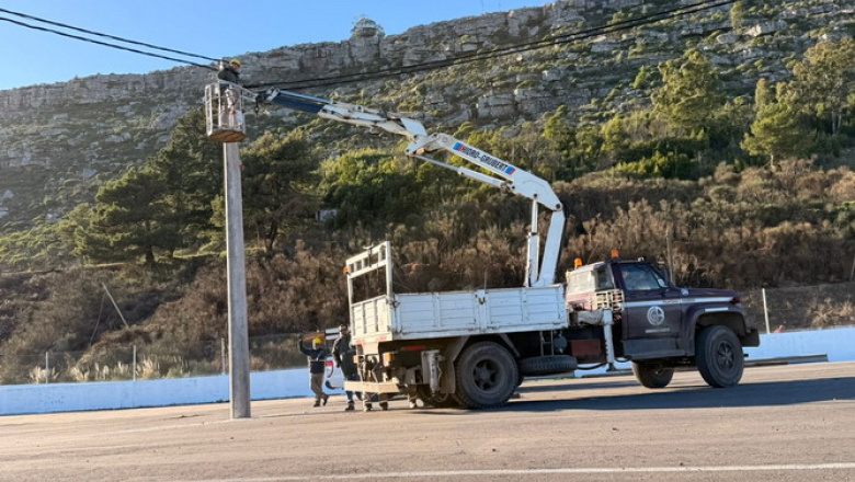 Balcarce: la Cooperativa de Electricidad culminó obras en el playón de boxes del Autódromo