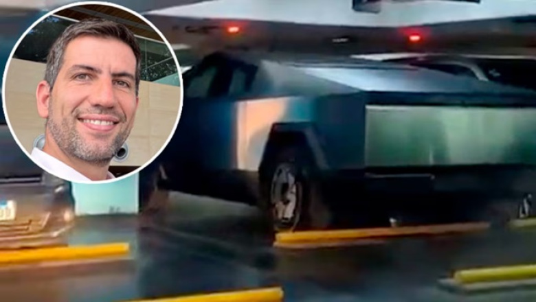 Polémica en el Congreso: un diputado libertario llegó en una Tesla Cybertruck de más de 100 mil dólares