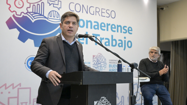 Kicillof mostró músculo sindical en Mar del Plata y dijo que "hoy más que nunca gobernar es crear trabajo