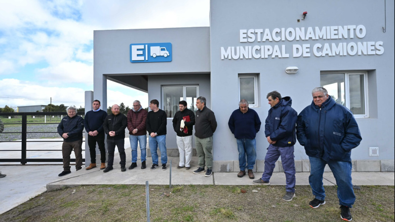 Se inauguró el estacionamiento de camiones en Coronel Vidal