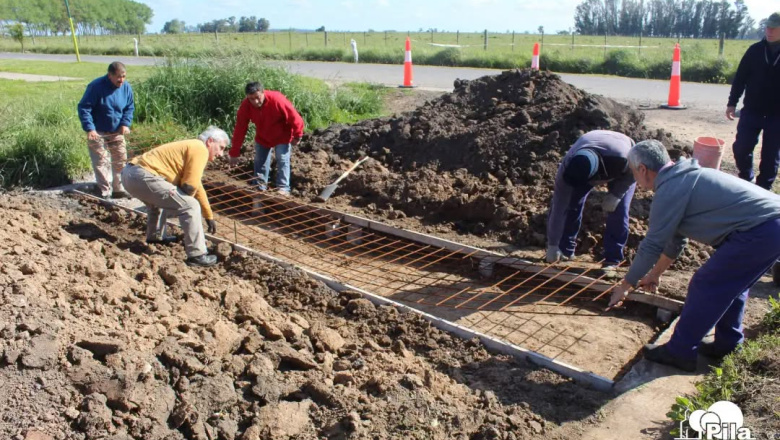 Pila: el municipio realiza trabajos de mantenimiento y mejora de desagües pluviales