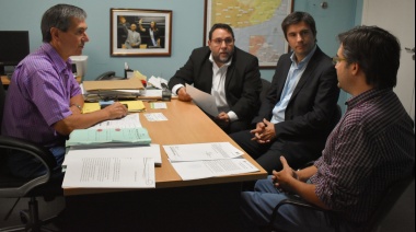 Lezama: reunión de Harispe con el nuevo gerente del Banco Provincia