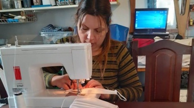 La Iglesia Bethel en Necochea confecciona tapabocas y reparte mercadería en los barrios