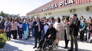 El presidente Alberto Fernández visitó e inauguró obras en Pila