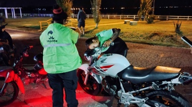Seguridad vial: en Monte realizaron operativo por motos que desarrollaban maniobras peligrosas