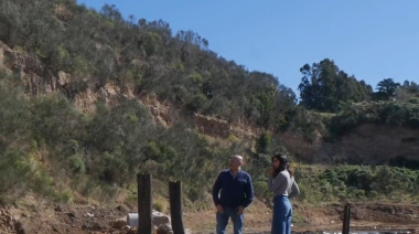 Balcarce: avanza la construcción de una laguna artificial dentro del Geoparque “Pun Antü”