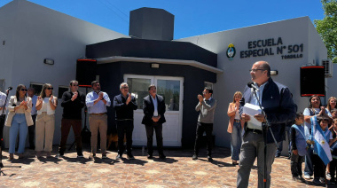 Tordillo:  el intendente y Sileoni encabezaron la inauguración de la Escuela de Educación Especial N° 501