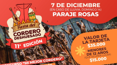 Las Flores prepara la 11° edición de la Fiesta del Cordero Deshuesado