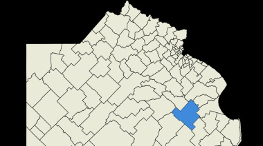 La ciudad de Pila se tiñe de azul y es un nuevo hecho histórico en la Provincia