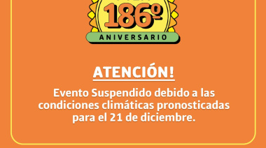 Pila: suspenden evento debido al alerta meteorológica