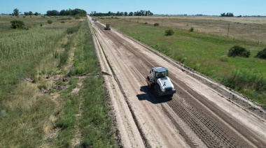 Concluye el estabilizado de la Ruta Provincial Nº20, vital para la actividad rural
