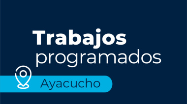 Ayacucho: trabajos programados sobre la red de agua