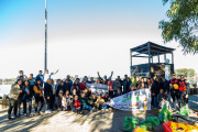 Las Flores: se realizó con éxito la 5° jornada de limpieza en la laguna Difunto Manuel