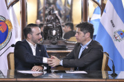 En Corrientes, Kicillof se mostró con el gobernador radical Valdés