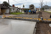 El municipio de Balcarce avanza con la pavimentación de cuadras en dos sectores de la ciudad