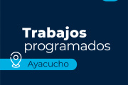 Ayacucho: trabajos programados sobre la red de agua